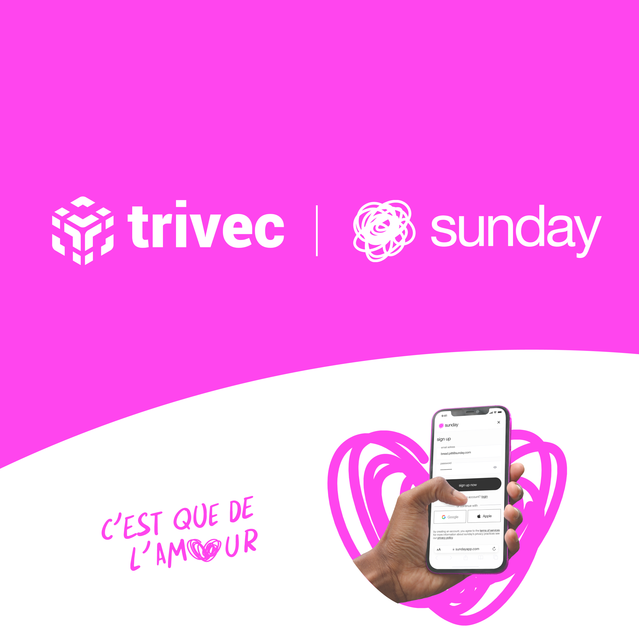 sunday partners with Trivec